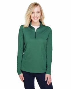 Ladies' Zone Sonic Heather Performance Quarter-Zip -Jiffyshirts Store 006b0879228568