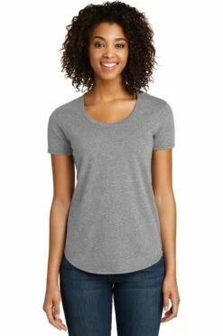 District Ladies' Fitted Very Important Tee Scoop Neck -Jiffyshirts Store 0388b1f8e2683c
