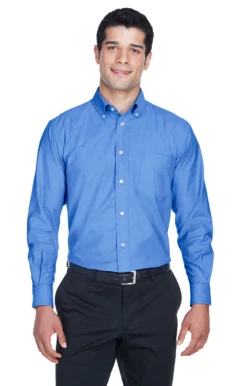 Men's Long-Sleeve Oxford With Stain-Release
