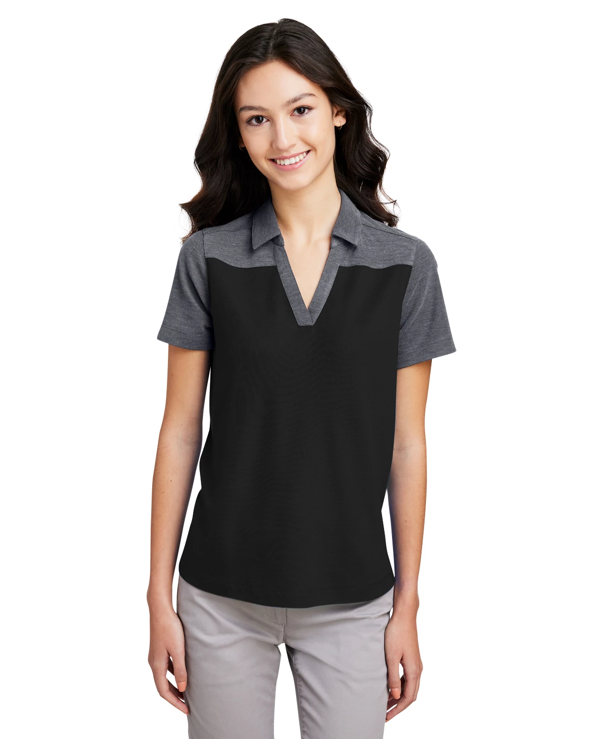 Ladies' Fusion ChromaSoft Colorblock Polo 6 Ladies' Fusion ChromaSoft Colorblock Polo - Image 4