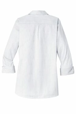 Ladies 3/4-Sleeve Micro Tattersall Easy Care Shirt 10 Ladies 3/4-Sleeve Micro Tattersall Easy Care Shirt -Jiffyshirts Store 0576ae5294d5e1