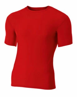 Adult Polyester Spandex Short Sleeve Compression T-Shirt -Jiffyshirts Store 068d8a4336baae