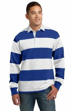 Classic Long Sleeve Rugby Polo -Jiffyshirts Store 07d93366a84da5