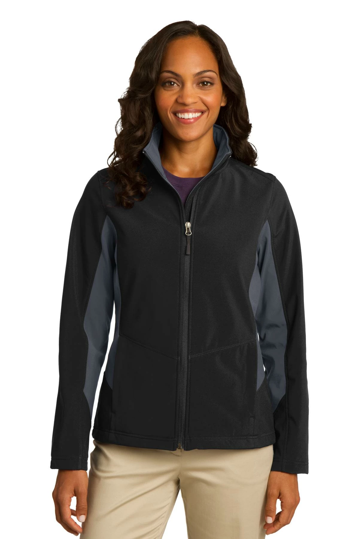 Ladies Core Colorblock Soft Shell Jacket 6 Ladies Core Colorblock Soft Shell Jacket - Image 4