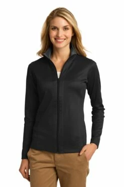 Ladies Vertical Texture Full-Zip Jacket -Jiffyshirts Store 0adf00119ac9d4