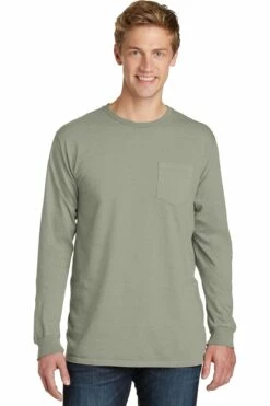 Unisex Beach Wash Garment-Dyed Long Sleeve Pocket Tee -Jiffyshirts Store 0c7967aa7e3c8d