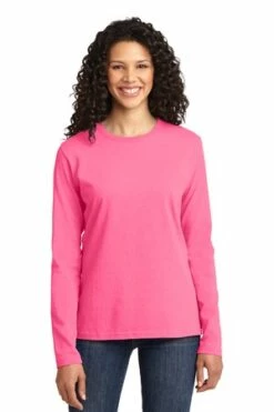 Ladies Long Sleeve Core Cotton Tee 32 Ladies Long Sleeve Core Cotton Tee -Jiffyshirts Store 0d246b0b9cbe1d