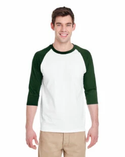 Gildan Adult Unisex Heavy Cotton™ 5.3 Oz. 3/4-Raglan Sleeve T-Shirt 31 Gildan Adult Unisex Heavy Cotton™ 5.3 Oz. 3/4-Raglan Sleeve T-Shirt -Jiffyshirts Store 0e117742378fed