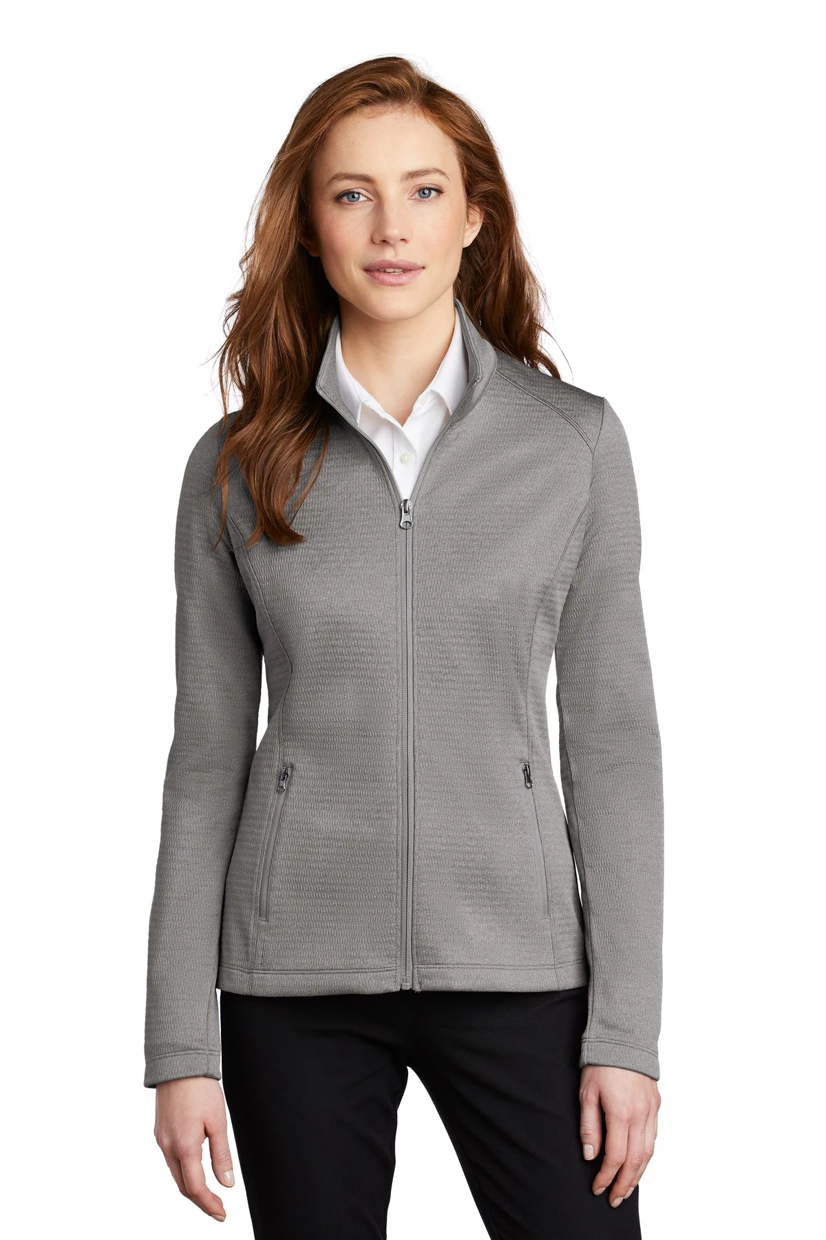 Ladies Diamond Heather Fleece Full-Zip Jacket 7 Ladies Diamond Heather Fleece Full-Zip Jacket - Image 5
