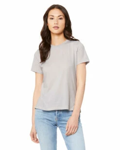 Ladies' Heathered Relaxed Jersey Short-Sleeve T-Shirt -Jiffyshirts Store 0f51170b1cd676