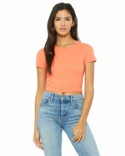 Ladies' Poly-Cotton Crop T-Shirt -Jiffyshirts Store 0fe77533e7147c