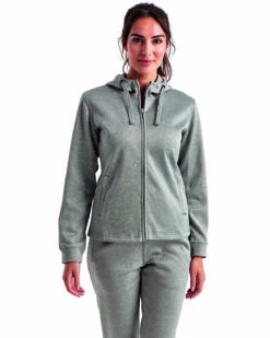 Ladies' Spun Dye Full-Zip Hooded Sweatshirt -Jiffyshirts Store 102bf1d80466f7