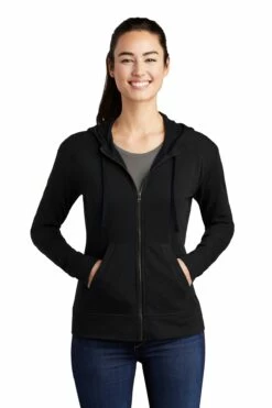 Ladies PosiCharge Tri-Blend Wicking Fleece Full-Zip Hooded Jacket