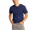 Hanes Unisex 6.1 Oz. Beefy-T® Short Sleeve Pocket Tee -Jiffyshirts Store 105011 5190 Navy 6