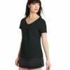 Hanes 4.5 Oz. Women's Perfect-T Short Sleeve V-neck -Jiffyshirts Store 105014 S04V Black 6
