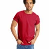 Hanes Unisex 6.1 Oz. Authentic Short Sleeve Tee 1 Hanes Unisex 6.1 Oz. Authentic Short Sleeve Tee -Jiffyshirts Store 105027 5250 Deep Red 6