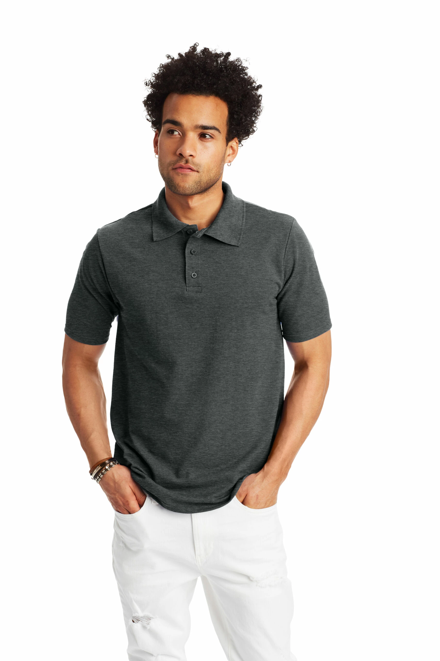 Hanes Men's 6.5 Oz. X-Temp® Pique Polo Shirt 3 Hanes Men's 6.5 Oz. X-Temp® Pique Polo Shirt
