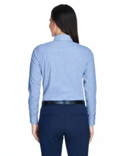 Ladies' Crown Woven Collection™ Banker Stripe -Jiffyshirts Store 11892482deadf0