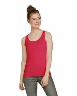 Gildan Ladies' Softstyle® 4.5 Oz. Fitted Tank -Jiffyshirts Store 119358 64200L 187C G2022 SD F 008