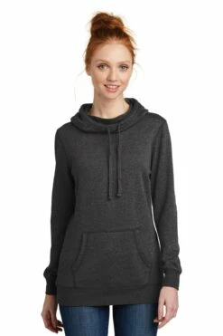 District Ladies' Lightweight Fleece Hoodie -Jiffyshirts Store 1194b6944d6334