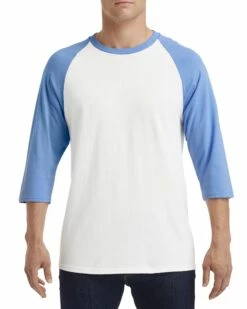 Gildan Adult Unisex Heavy Cotton™ 5.3 Oz. 3/4-Raglan Sleeve T-Shirt 32 Gildan Adult Unisex Heavy Cotton™ 5.3 Oz. 3/4-Raglan Sleeve T-Shirt -Jiffyshirts Store 121499 5700 000C 659C A1