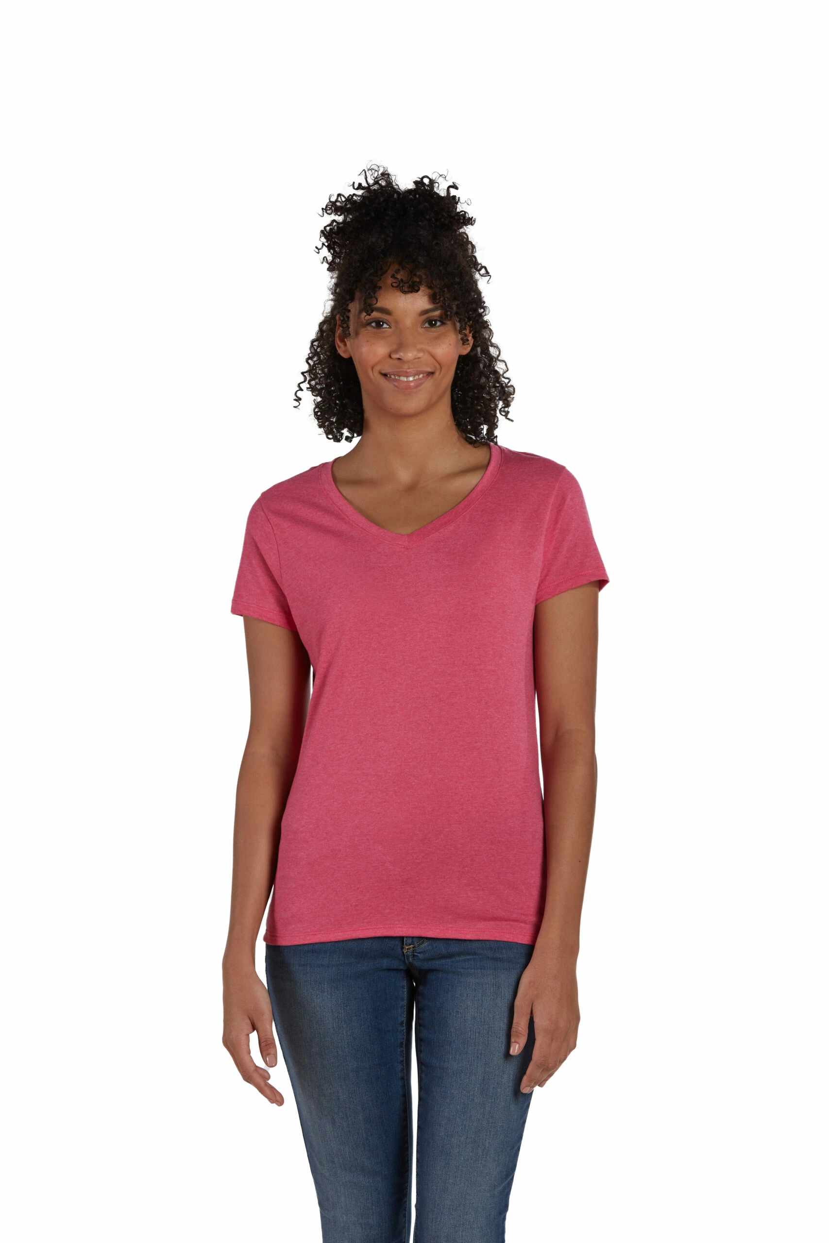 Hanes Women's Perfect-T Triblend Short Sleeve V-neck 3 Hanes Women's Perfect-T Triblend Short Sleeve V-neck