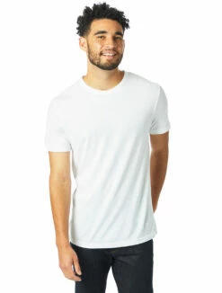 Men's Modal Tri-Blend T-Shirt -Jiffyshirts Store 122568 4400HM White 6