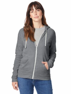 Ladies' Adrian Eco-Fleece Hoodie -Jiffyshirts Store 123068 9573F2 Eco Grey 6