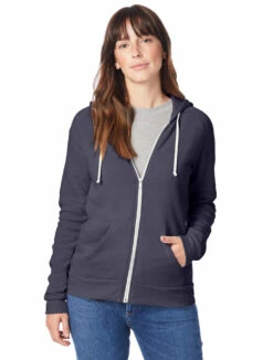 Ladies' Adrian Eco-Fleece Hoodie -Jiffyshirts Store 123068 9573F2 Eco True Navy 6