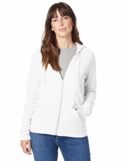 Ladies' Adrian Eco-Fleece Hoodie -Jiffyshirts Store 123068 9573F2 Eco White 6
