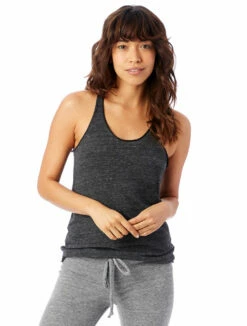 Ladies' Meegs Racerback Eco-Jersey™ Tank 18 Ladies' Meegs Racerback Eco-Jersey™ Tank -Jiffyshirts Store 128825 1927E1 Eco Black 6