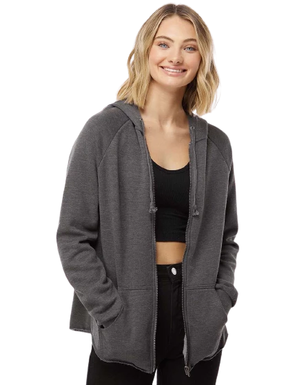 Women's California Wave Wash Full-Zip Hooded Sweatshirt 8 Women's California Wave Wash Full-Zip Hooded Sweatshirt - Image 6