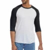 Men's Vintage Keeper Baseball T-Shirt -Jiffyshirts Store 131483 5127BP White Black 6 2
