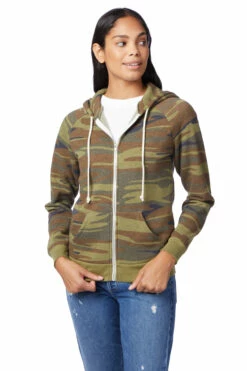 Ladies' Adrian Eco-Fleece Hoodie -Jiffyshirts Store 140236 9573FB Camo 6 1