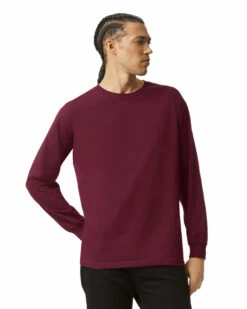Adult Unisex Heavyweight Cotton Long-Sleeve T-shirt -Jiffyshirts Store 142412 1304 209C 23S AM2023 SD F 05597