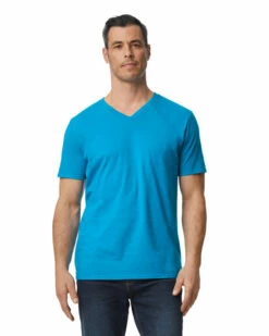 Gildan Adult Softstyle® 4.5 Oz. V-Neck T-Shirt -Jiffyshirts Store 143056 64V00 641C 026 G2023 SD F 02740