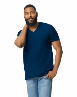 Gildan Adult Softstyle® 4.5 Oz. V-Neck T-Shirt -Jiffyshirts Store 143081 64V00 533C 032 G2023 SD F 02699