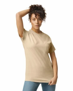 Gildan Adult Unisex Ultra Cotton® 6 Oz. Pocket T-Shirt -Jiffyshirts Store 143690 2300 7528C 038 G2023 SD F 09266