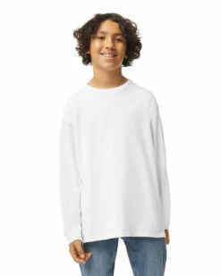 Gildan Youth Unisex Heavy Cotton™ 5.3 Oz. Long-Sleeve T-Shirt -Jiffyshirts Store 144441 5400B 000C 030 G2023 SD F 25044