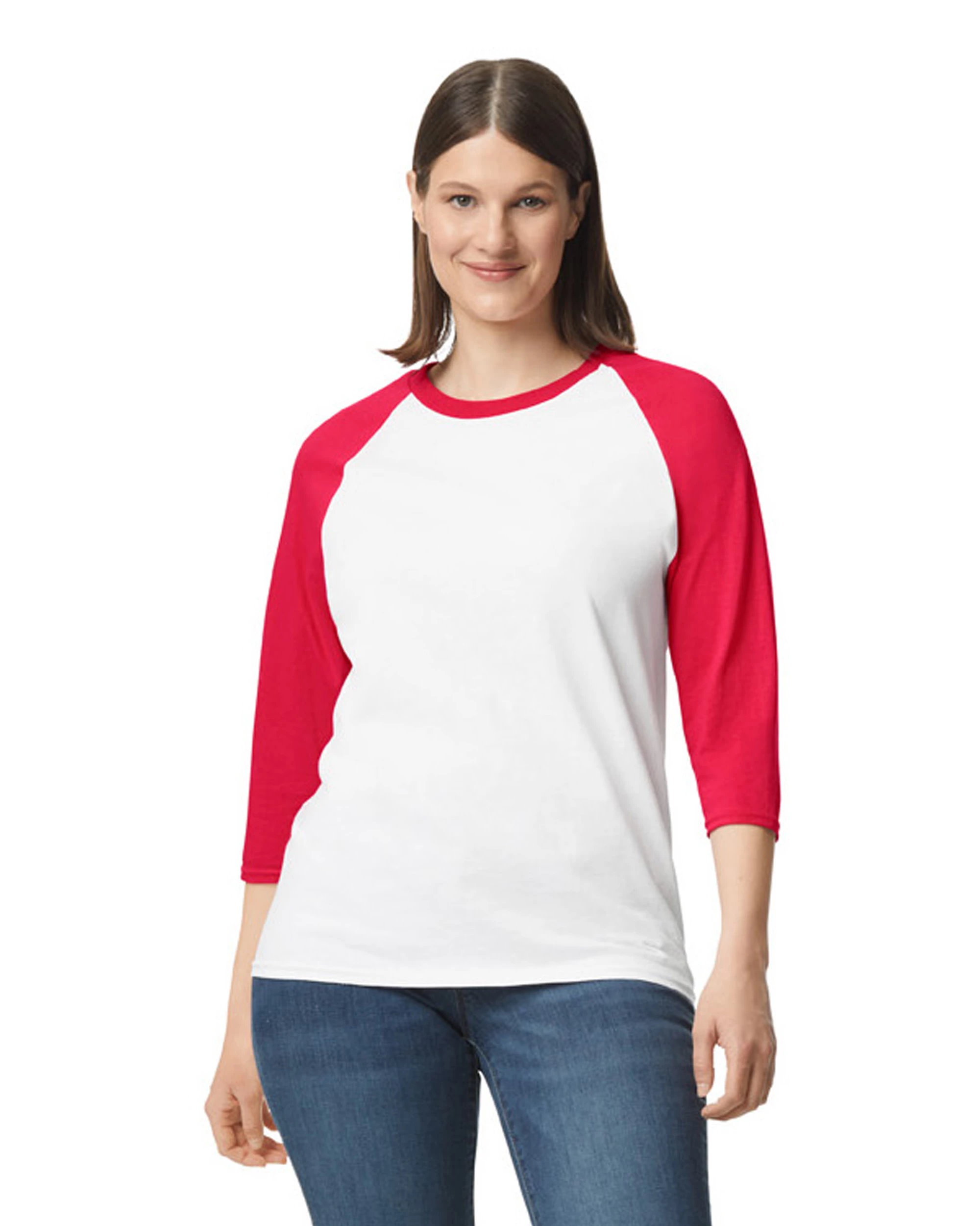 Gildan Adult Unisex Heavy Cotton™ 5.3 Oz. 3/4-Raglan Sleeve T-Shirt 8 Gildan Adult Unisex Heavy Cotton™ 5.3 Oz. 3/4-Raglan Sleeve T-Shirt - Image 6