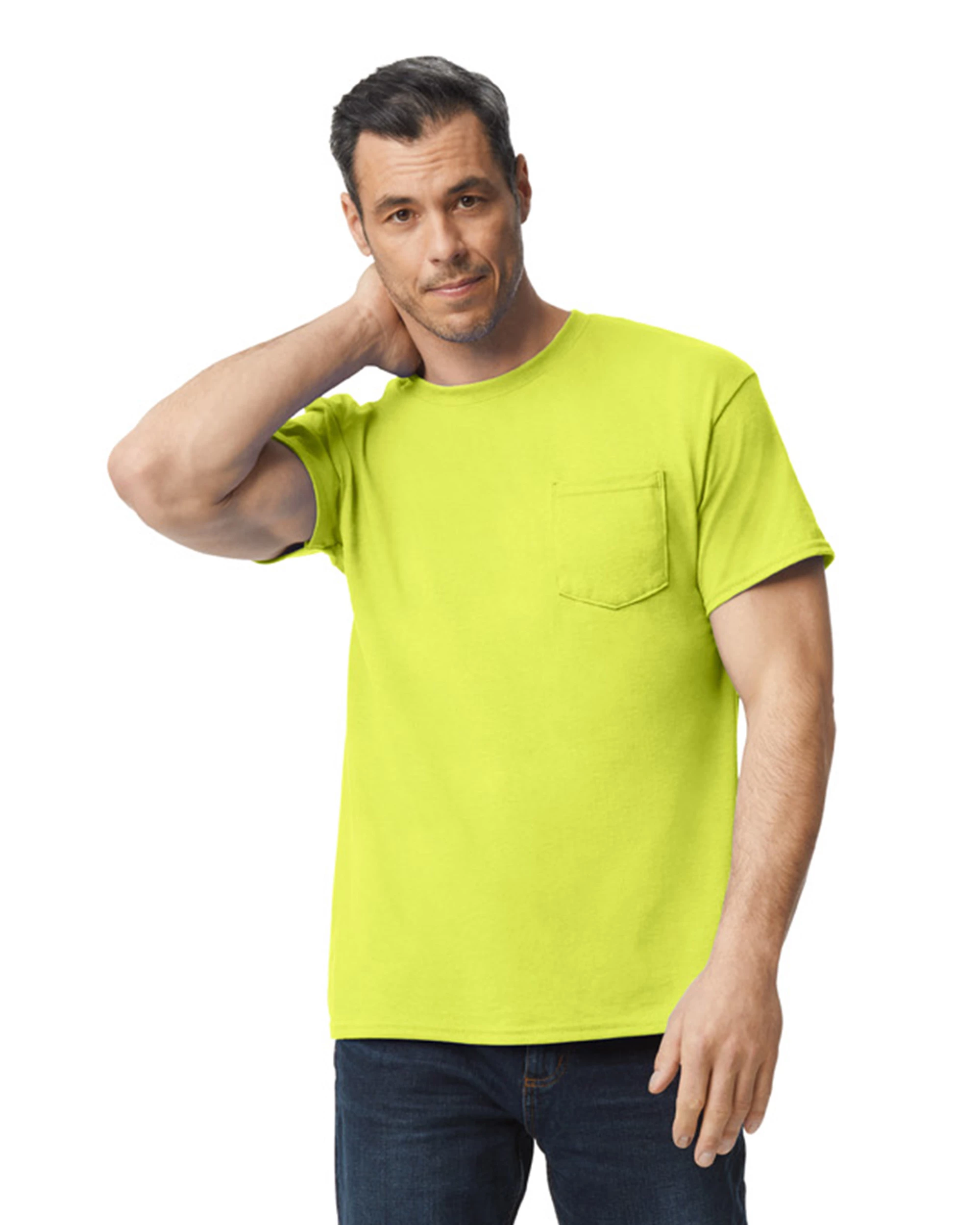 Gildan Adult Unisex 5.5 Oz., 50/50 Pocket T-Shirt 14 Gildan Adult Unisex 5.5 Oz., 50/50 Pocket T-Shirt - Image 12