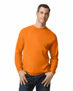 Gildan Adult Unisex 5.5 Oz., 50/50 Long-Sleeve T-Shirt -Jiffyshirts Store 144817 8400 021C 193 G2023 SD F 08450