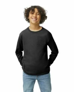 Gildan Youth Unisex Heavy Cotton™ 5.3 Oz. Long-Sleeve T-Shirt -Jiffyshirts Store 146805 5400B 426C G2023 SD F 24883