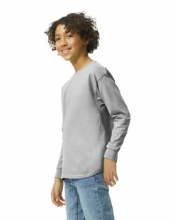 Gildan Youth Unisex Heavy Cotton™ 5.3 Oz. Long-Sleeve T-Shirt -Jiffyshirts Store 146813 5400B CG7C G2023 SD S 24852