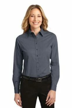 Ladies Long Sleeve Easy Care Shirt -Jiffyshirts Store 147d1011ff36f2