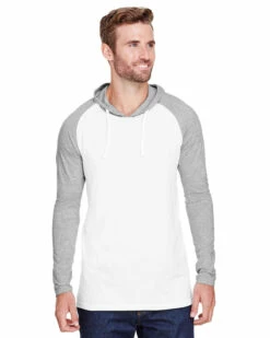 Men's Hooded Raglan Long Sleeve Fine Jersey T-Shirt 17 Men's Hooded Raglan Long Sleeve Fine Jersey T-Shirt -Jiffyshirts Store 14dce4fa798517