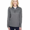 Ladies' Zone Sonic Heather Performance Quarter-Zip -Jiffyshirts Store 1543567ed4e541