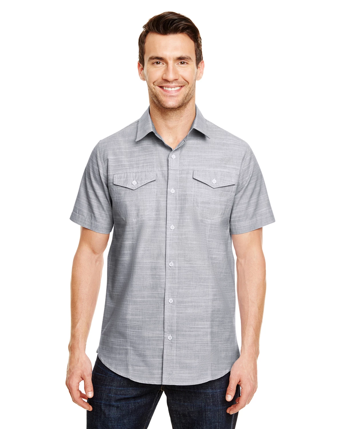 Men's Textured Woven Shirt 3 Men's Textured Woven Shirt