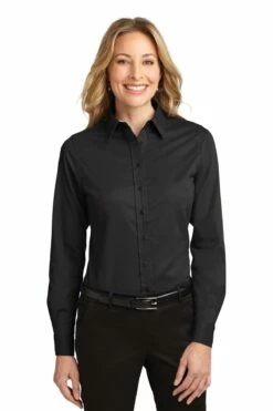 Ladies Long Sleeve Easy Care Shirt -Jiffyshirts Store 162faa9e88ca08
