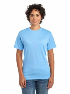 Jerzees Adult Unisex 5.3 Oz. DRI-POWER® SPORT T-Shirt -Jiffyshirts Store 1680065996 21MR LightBlue front